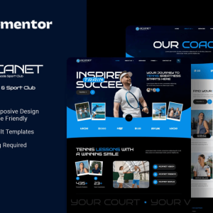 Acanet – Tennis School & Sport Club Website Template Kit