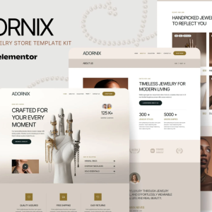 Adornix – Modern Jewelry Store Website Template Kit