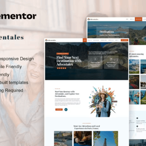 Adventales – Modern Travel Blog Website Template Kit