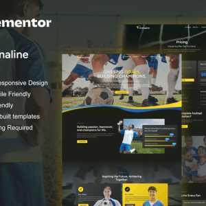 Arenaline – Football Club & Sports Academy Website Template Kit