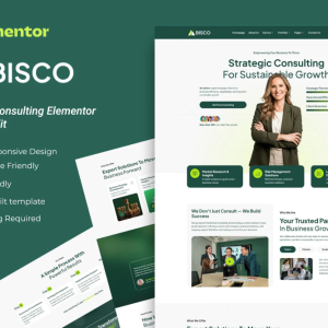 Bisco – Business Consulting WebsiteTemplate Kit